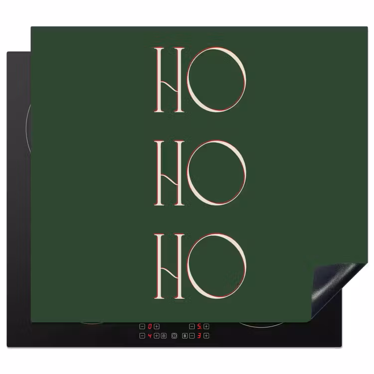 Herdabdeckplatte - Text – Weihnachten – Modern – Grün — 1