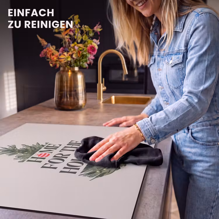 Herdabdeckplatte - Weihnachten – Text – Weihnachtsbaum – Beige — 6