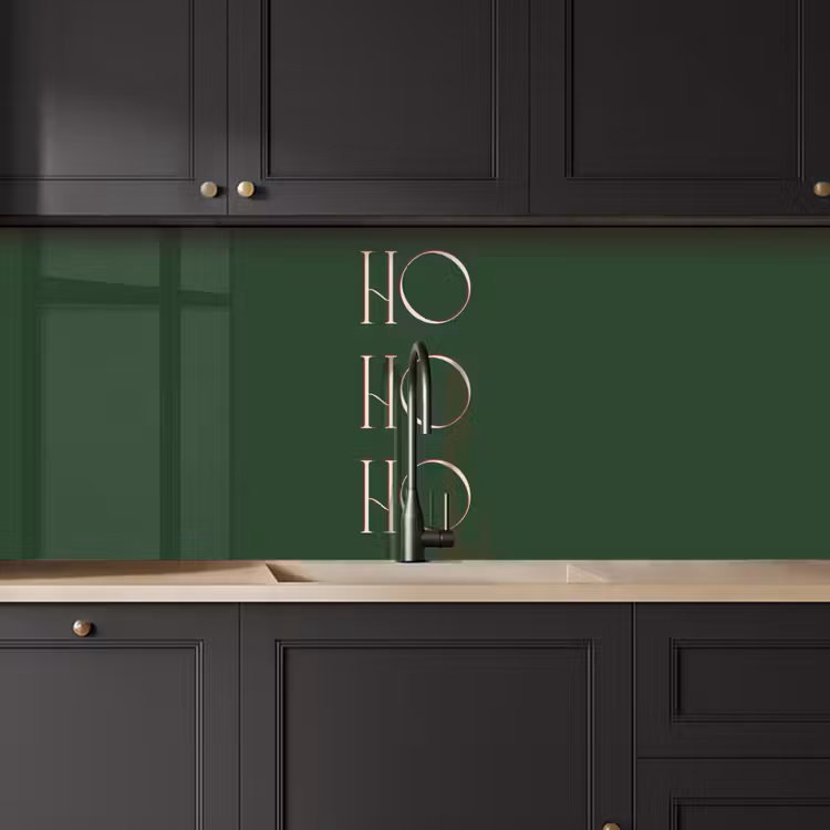 Küchenrückwand - Text – Weihnachten – Modern – Grün — 6