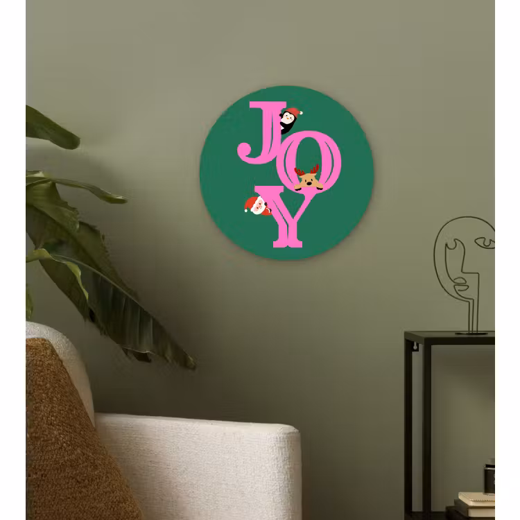 Forexbild Rund - Freude – Weihnachten – Animation – Rosa – Grün — 3
