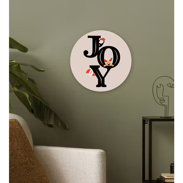 Forexbild Rund - Joy – Animation – Schwarz – Weihnachten — 3