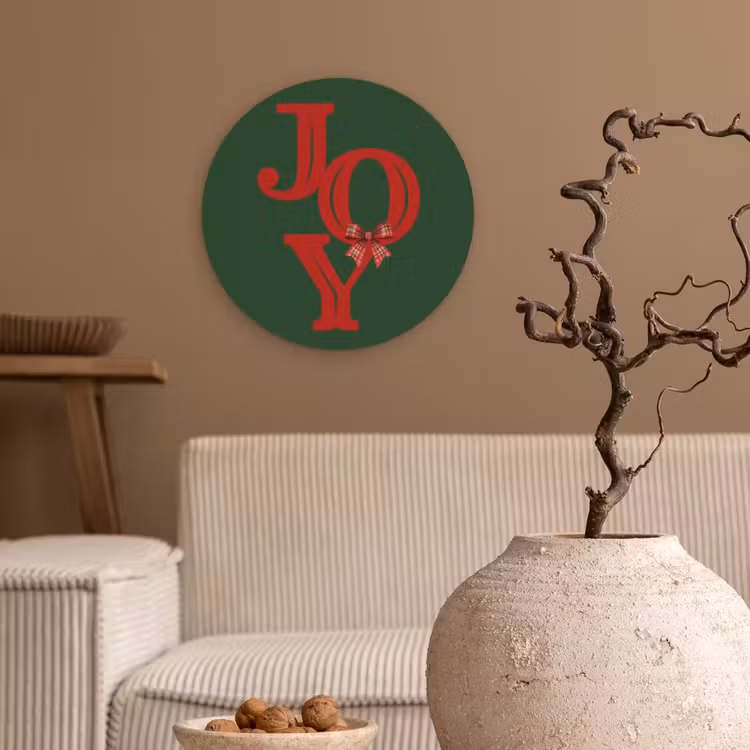 Forexbild Rund - Text – Weihnachten – Rot — 2