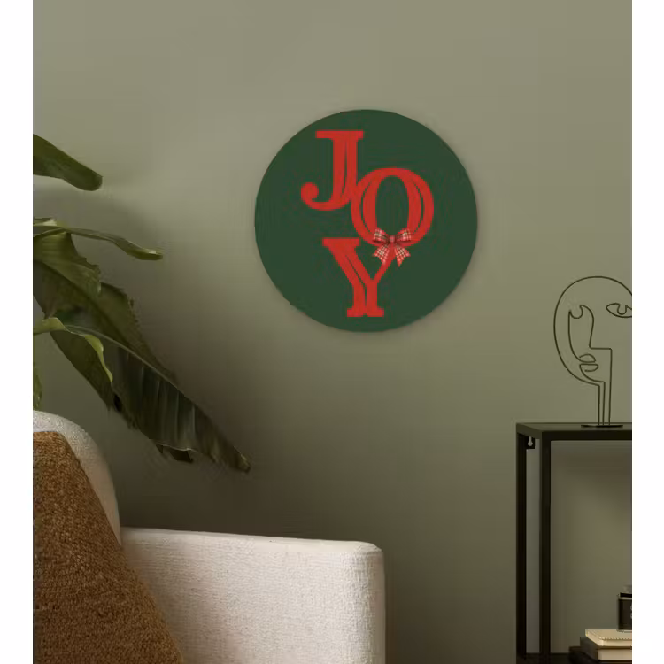 Forexbild Rund - Text – Weihnachten – Rot — 3