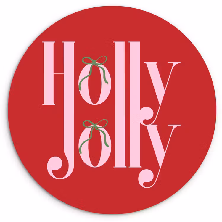 Forexbild Rund - Weihnachten – Rosa – Rot – Text — 1