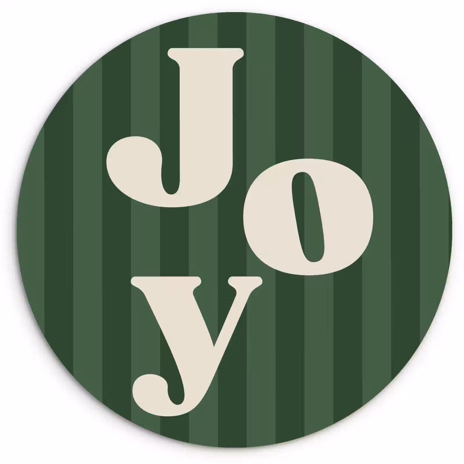 Forexbild Rund - Joy – Weihnachten – Text – Grün — 1