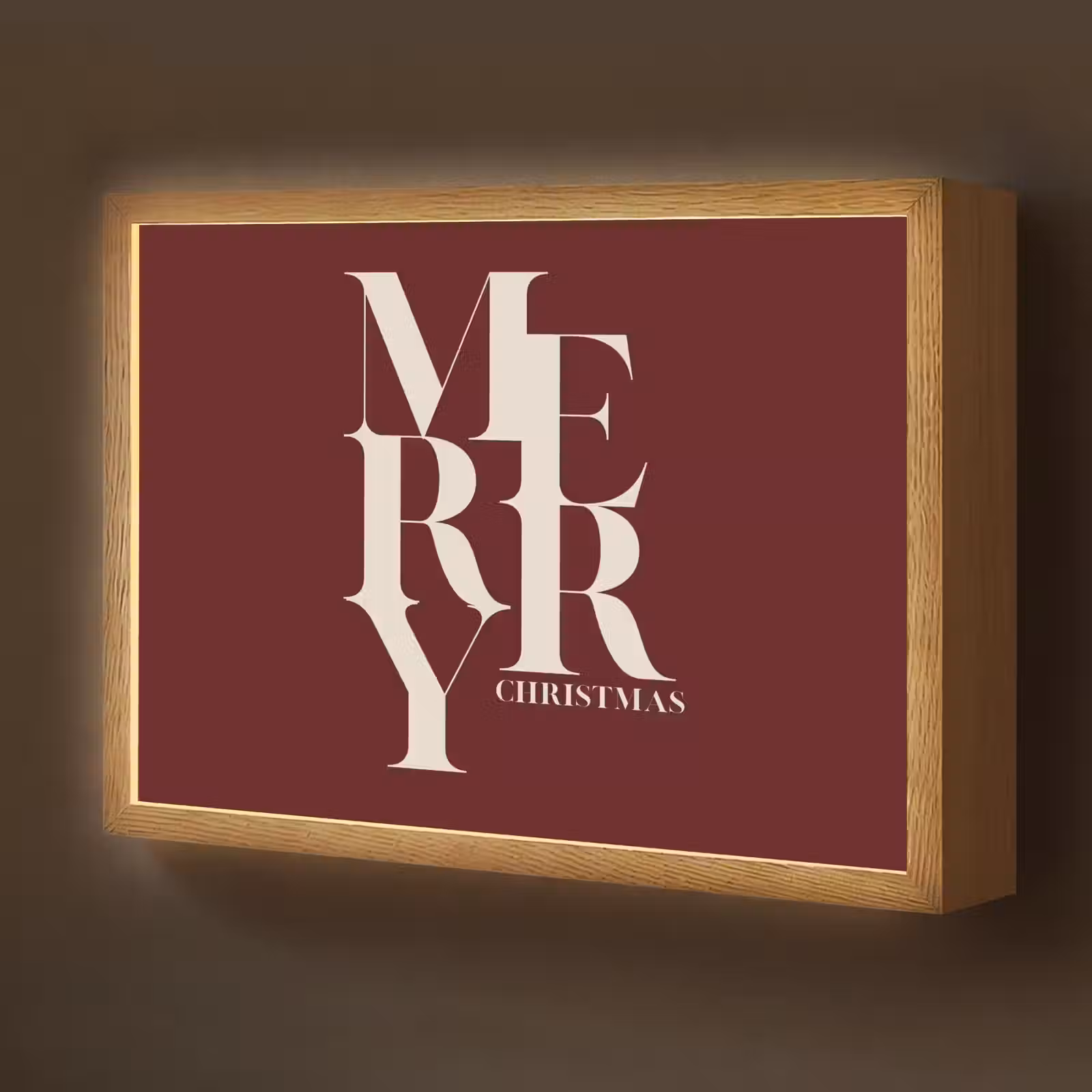 Nachtlicht Kinder - Merry – Text – Dunkel – Rot — 1