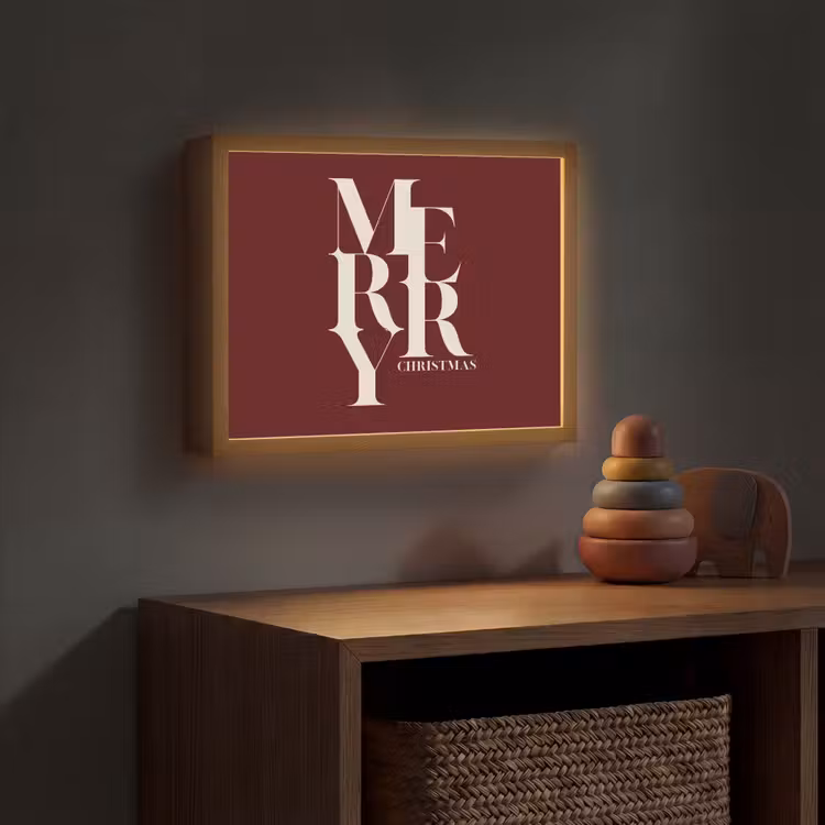 Nachtlicht Kinder - Merry – Text – Dunkel – Rot — 4