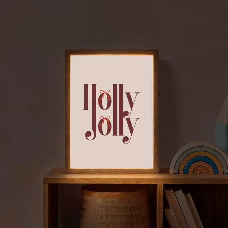 Nachtlicht Kinder - Text – Weihnachten – Braun — 2