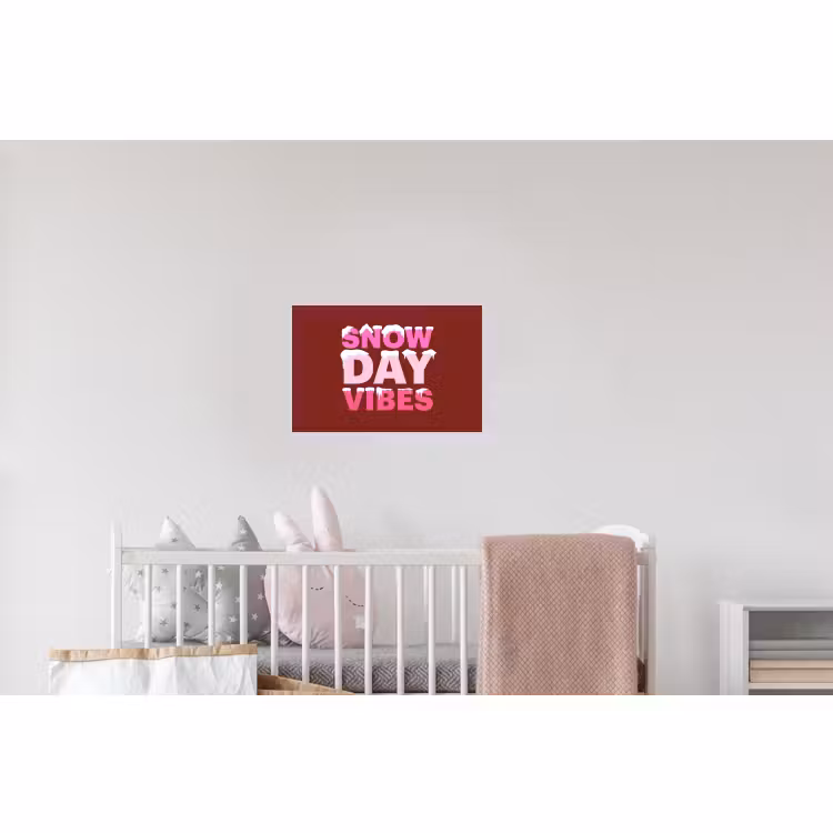Wandtattoo – Weihnachten – Text – Schnee – Rot – Rosa — 5