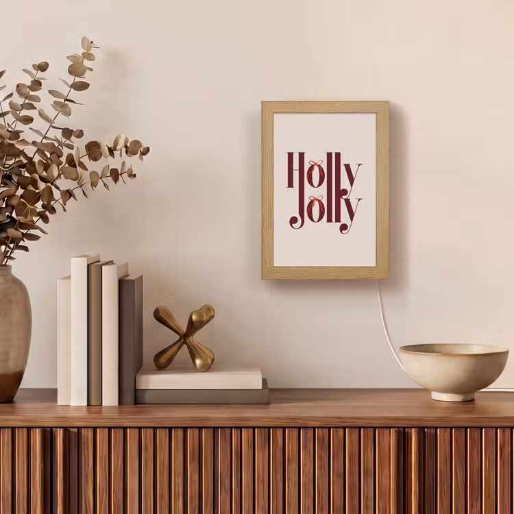 Personalisierte Lightbox - Text – Weihnachten – Braun — 4