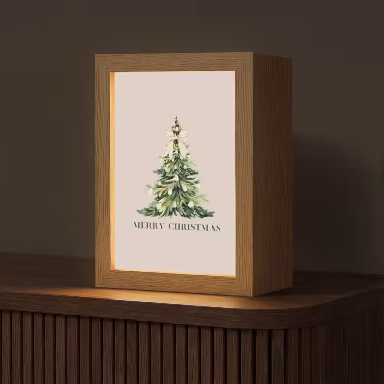 Personalisierte Lightbox - Weihnachten – Weihnachtsbaum – Text — 1