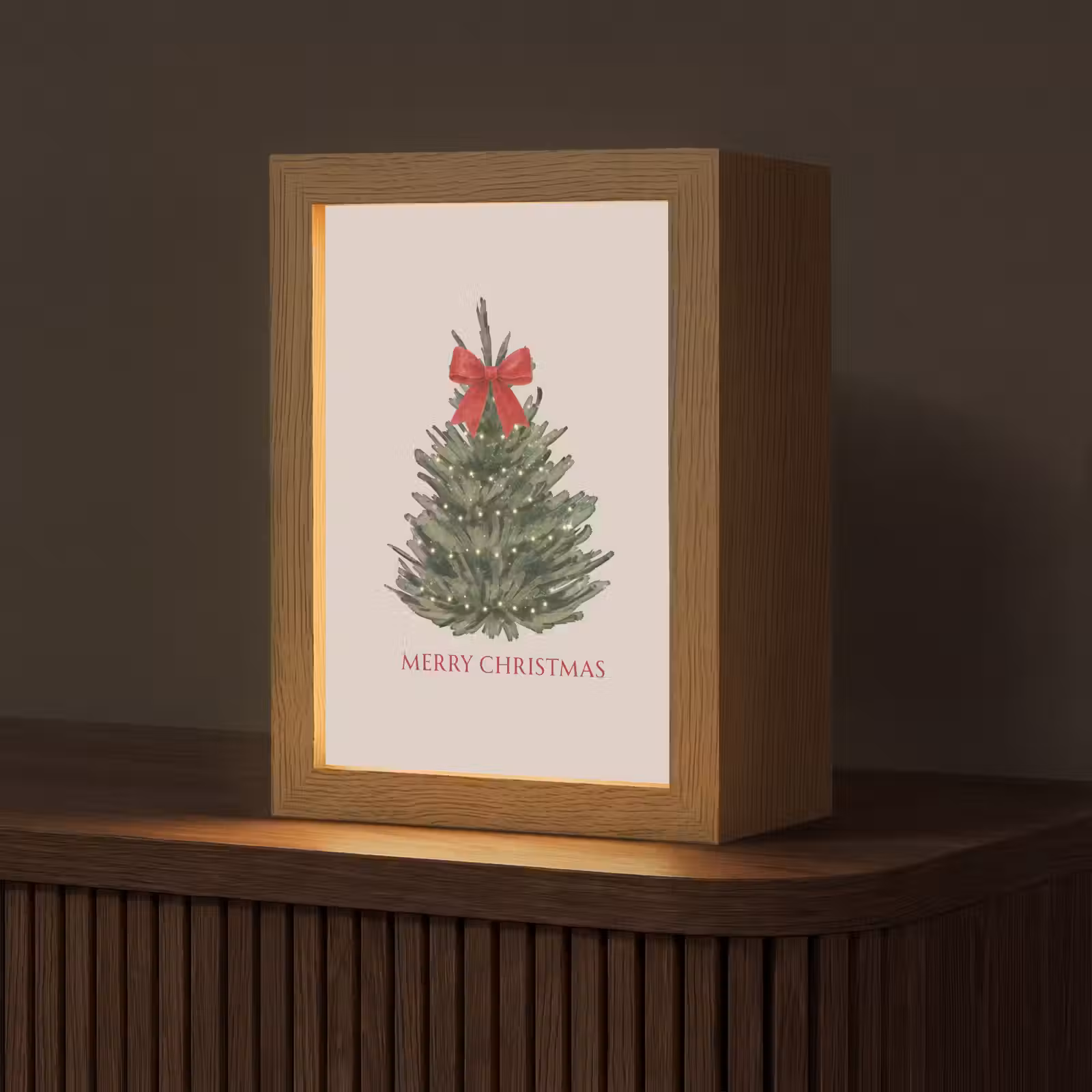 Personalisierte Lightbox - Text – Weihnachten – Weihnachtsbaum — 1