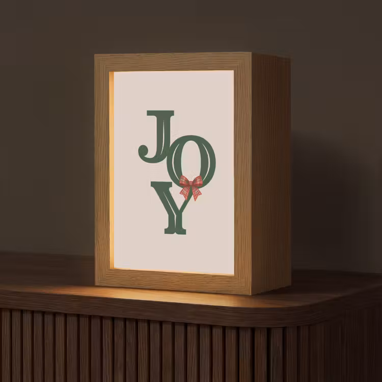 Personalisierte Lightbox - Text – Weihnachten – Grün — 1