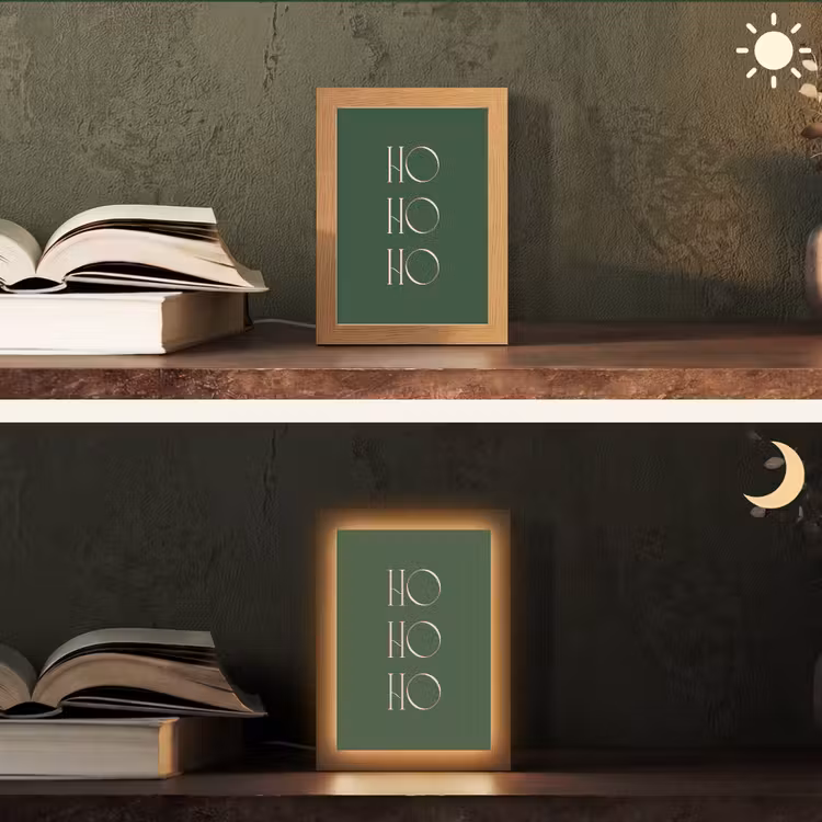 Personalisierte Lightbox - Text – Weihnachten – Modern – Grün — 5