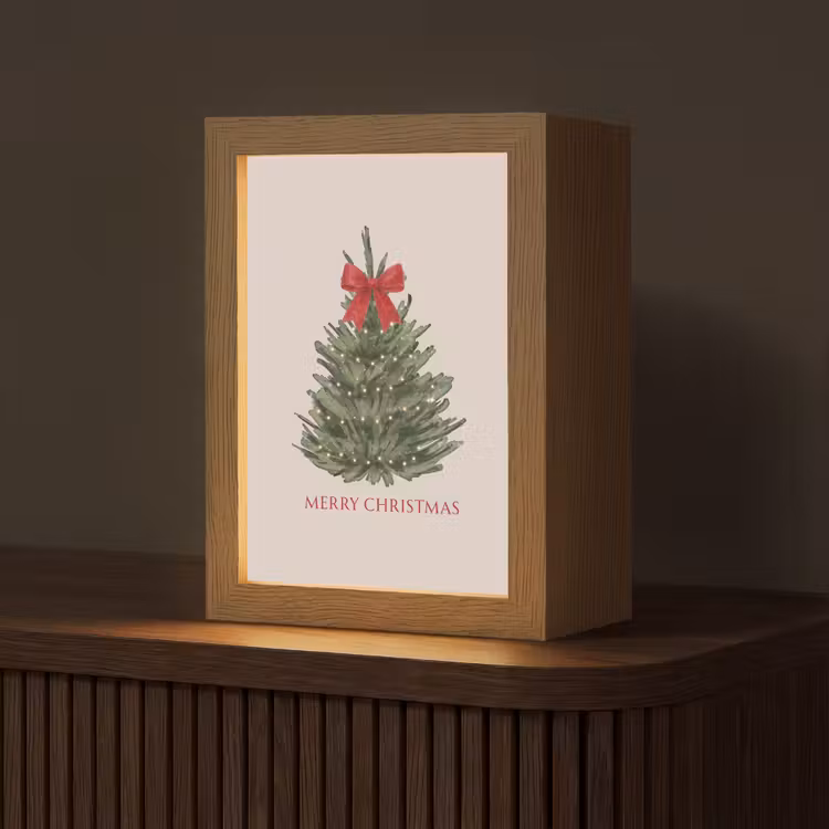 Personalisierte Lightbox - Text – Weihnachten – Weihnachtsbaum — 1