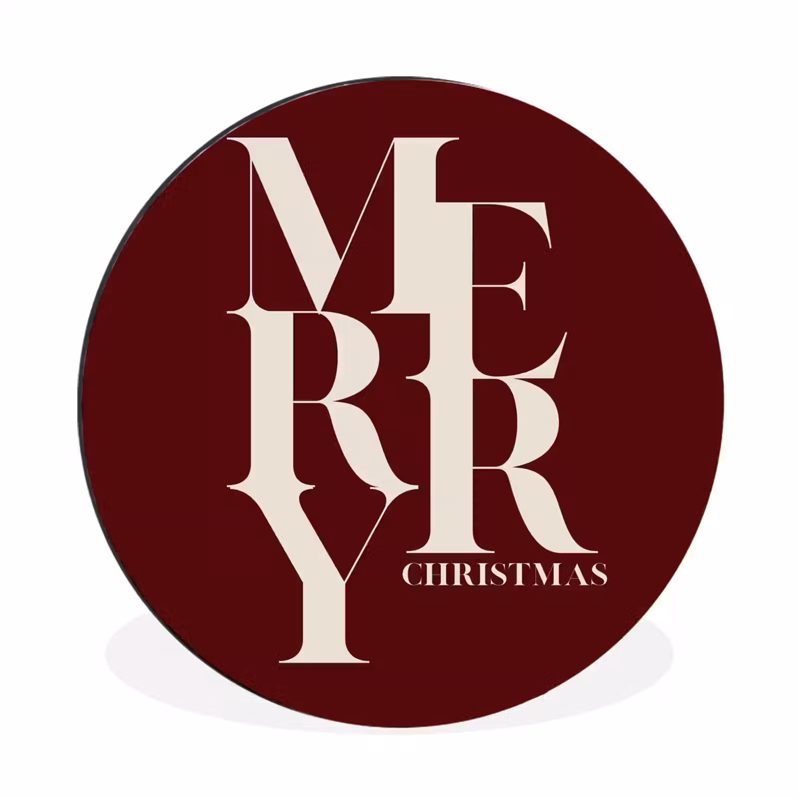 Merry – Text – Dunkel – Rot — 1
