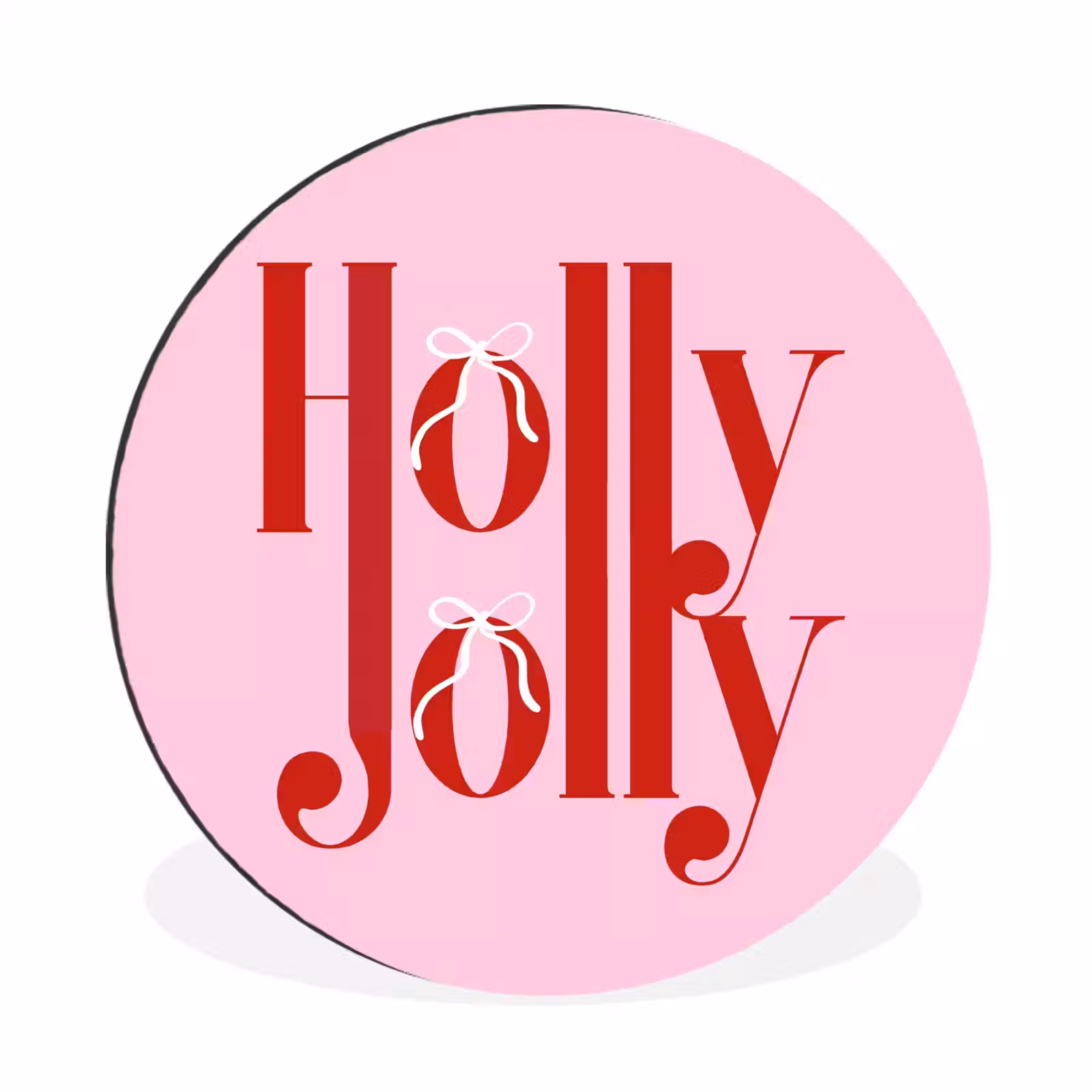 Weihnachten – Text – Rot – Rosa — 1