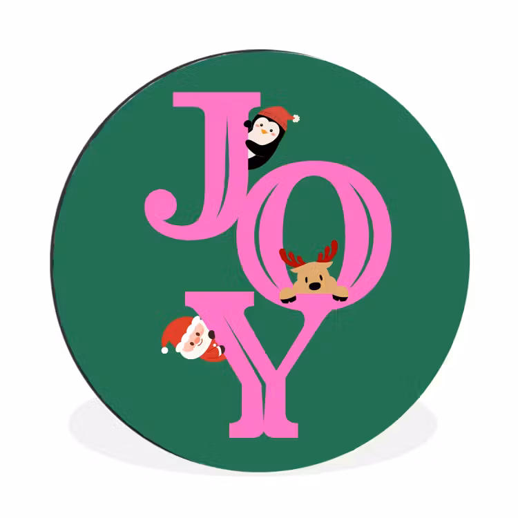 Freude – Weihnachten – Animation – Rosa – Grün — 1