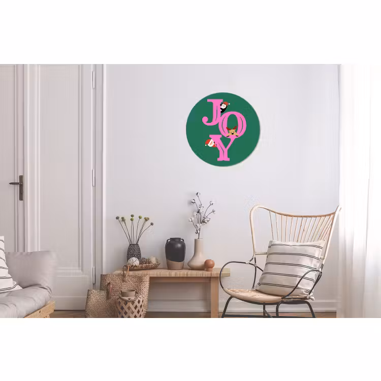 Freude – Weihnachten – Animation – Rosa – Grün — 2
