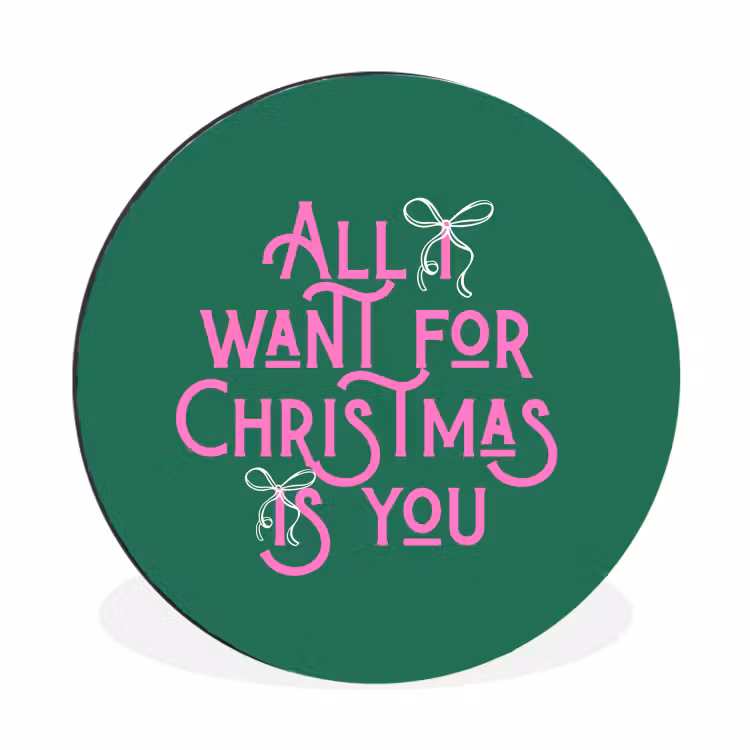 Weihnachten – Text – Rosa – Grün — 1