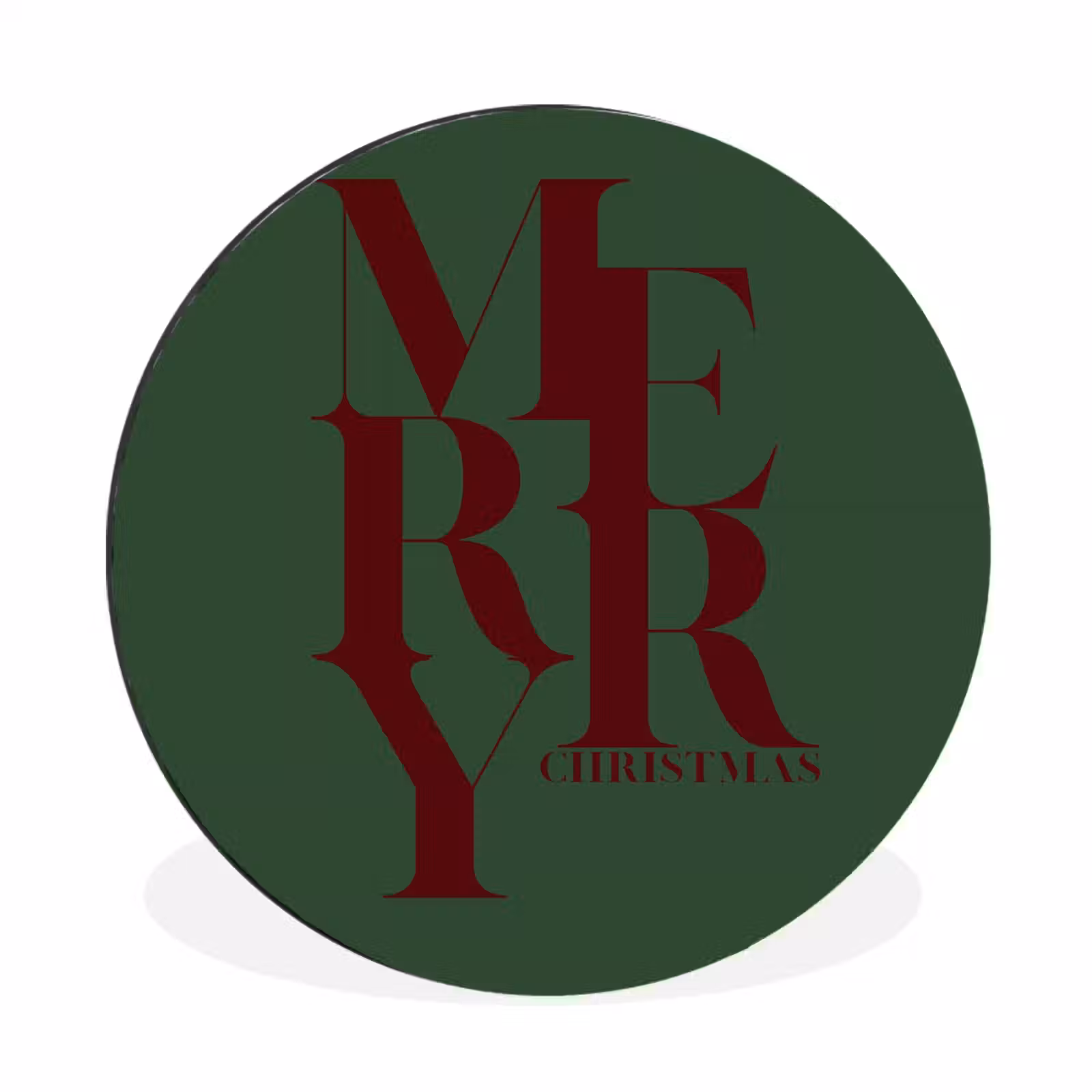 Merry – Text – Grün – Weihnachten — 1