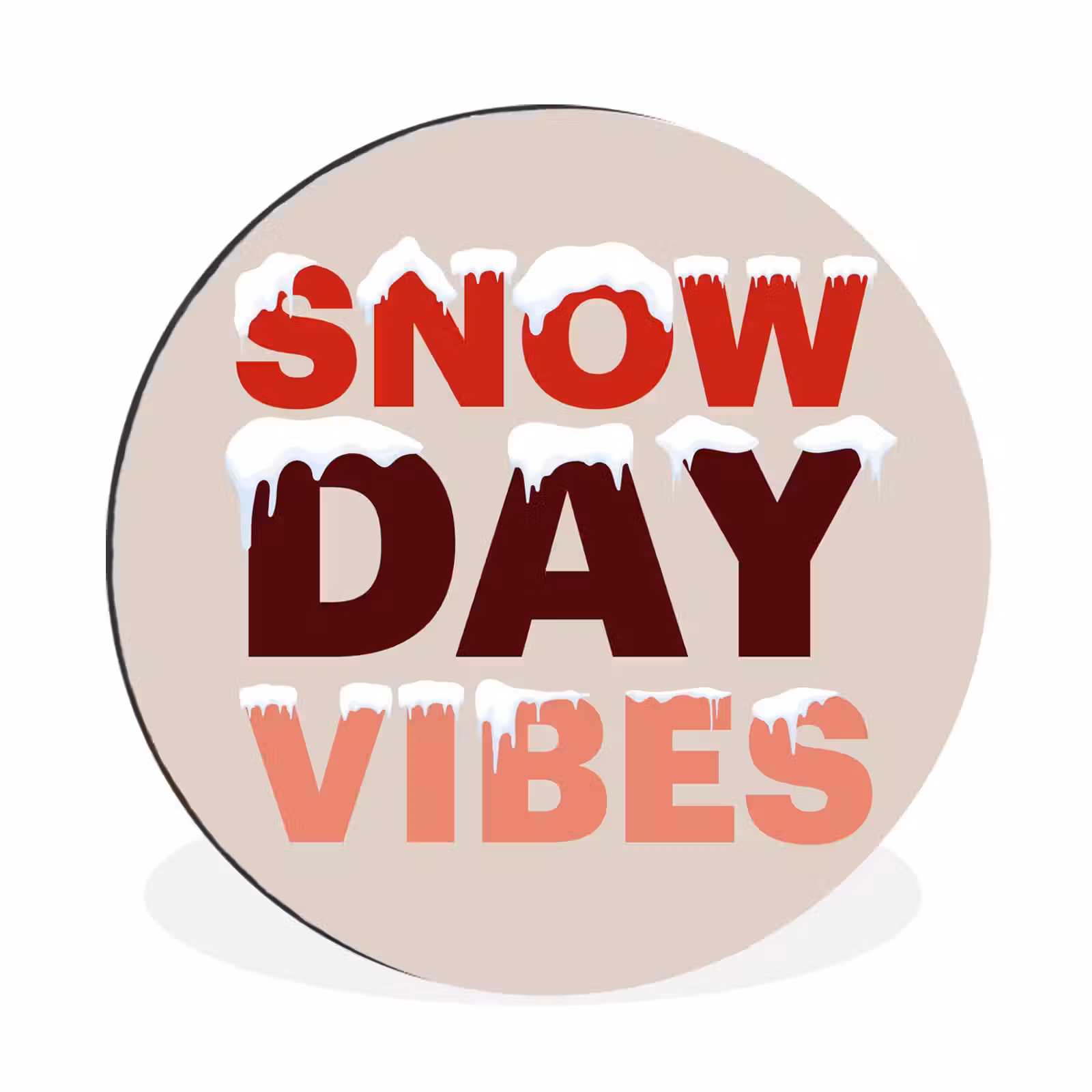 Schnee – Weihnachten – Text – Rot — 1