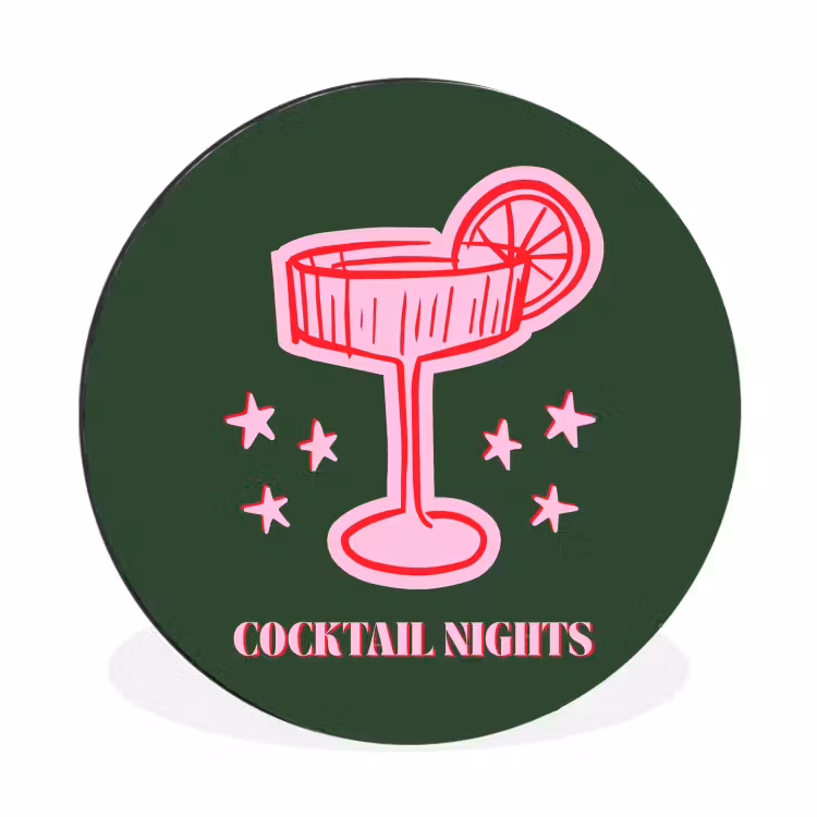Cocktail – Weihnachten – Rosa – Grün — 1