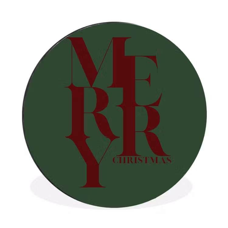 Merry – Text – Grün – Weihnachten — 1