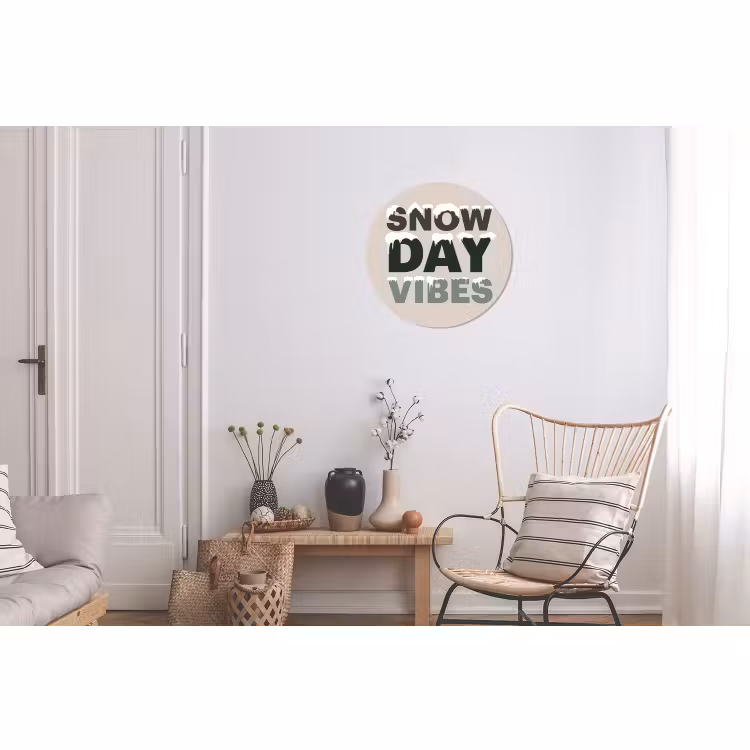 Schnee – Text – Weihnachten – Beige — 2