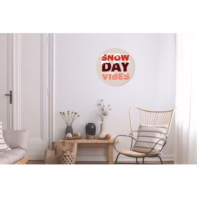 Schnee – Weihnachten – Text – Rot — 2