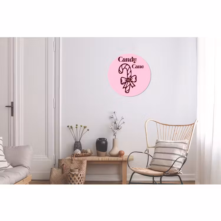 Weihnachten – Süßigkeiten – Text – Braun – Rosa — 2
