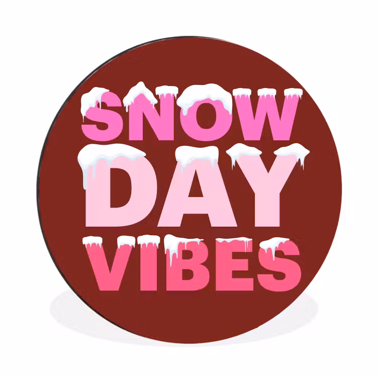 Weihnachten – Text – Schnee – Rot – Rosa — 1