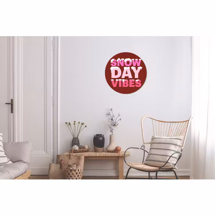 Weihnachten – Text – Schnee – Rot – Rosa — 2