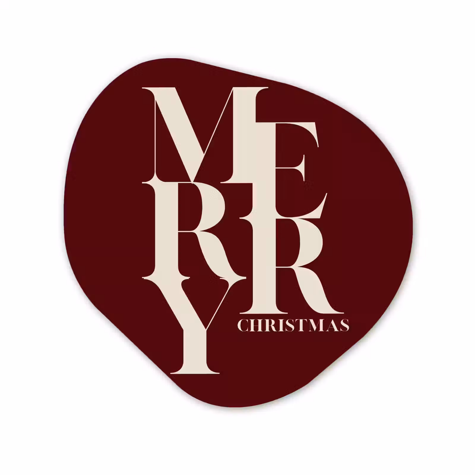 Forexbild Organische Form - Merry – Text – Dunkel – Rot — 1
