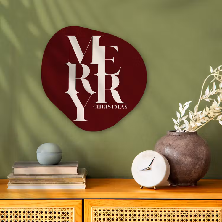 Forexbild Organische Form - Merry – Text – Dunkel – Rot — 2
