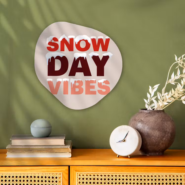 Forexbild Organische Form - Schnee – Weihnachten – Text – Rot — 2