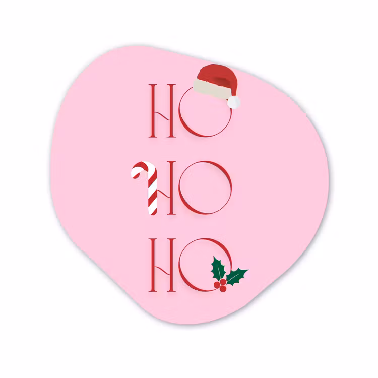 Forexbild Organische Form - Weihnachten – Text – Rosa – Illustration — 1