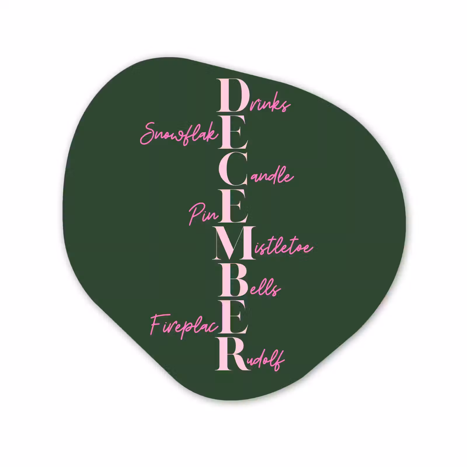 Forexbild Organische Form - Dezember – Text – Weihnachten – Grün — 1