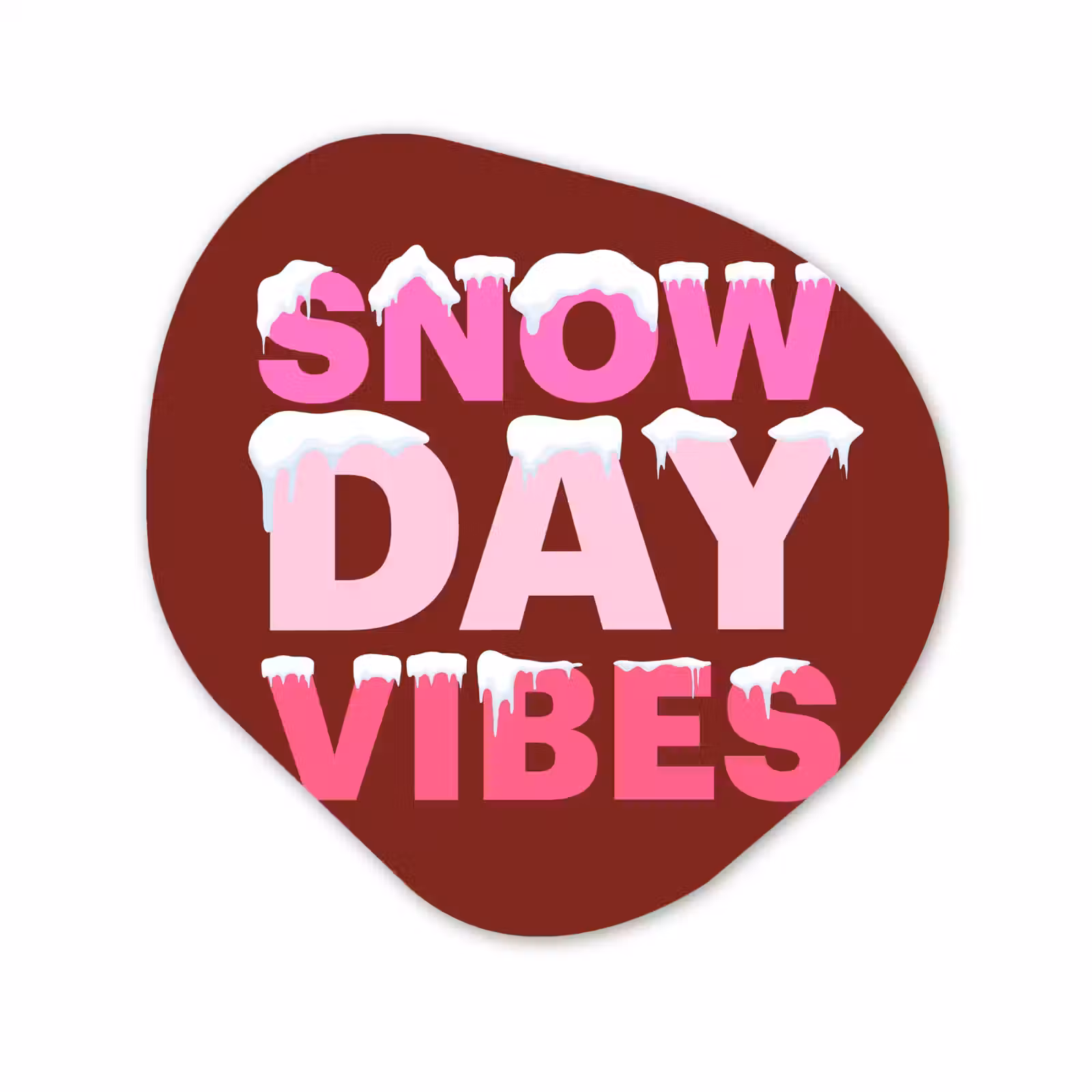 Forexbild Organische Form - Weihnachten – Text – Schnee – Rot – Rosa — 1