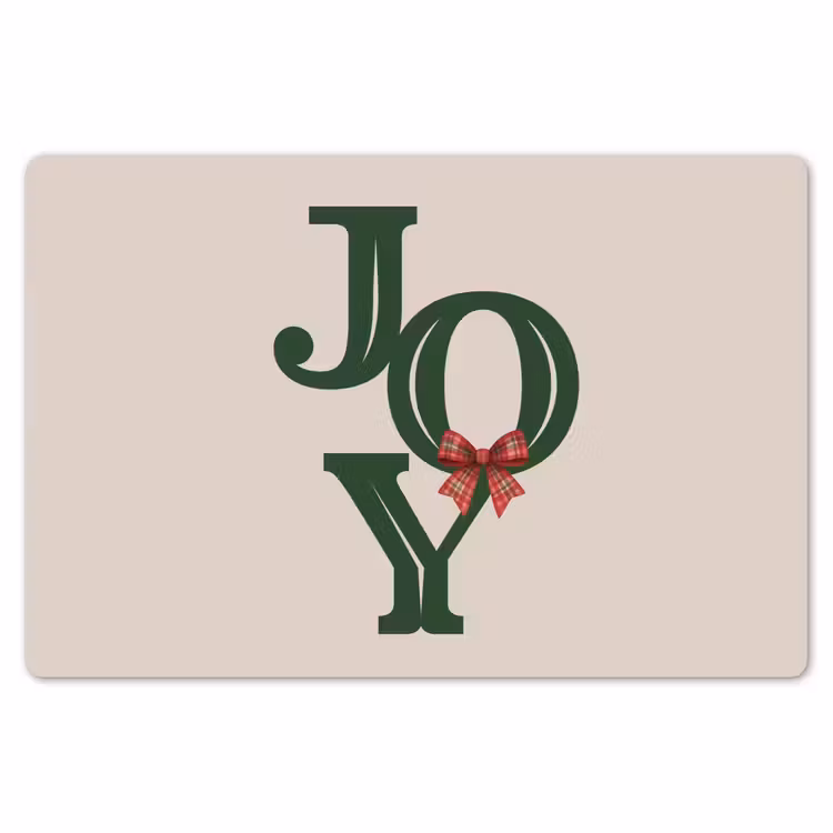 Tischset - 6 Stück - Text – Weihnachten – Grün — 5