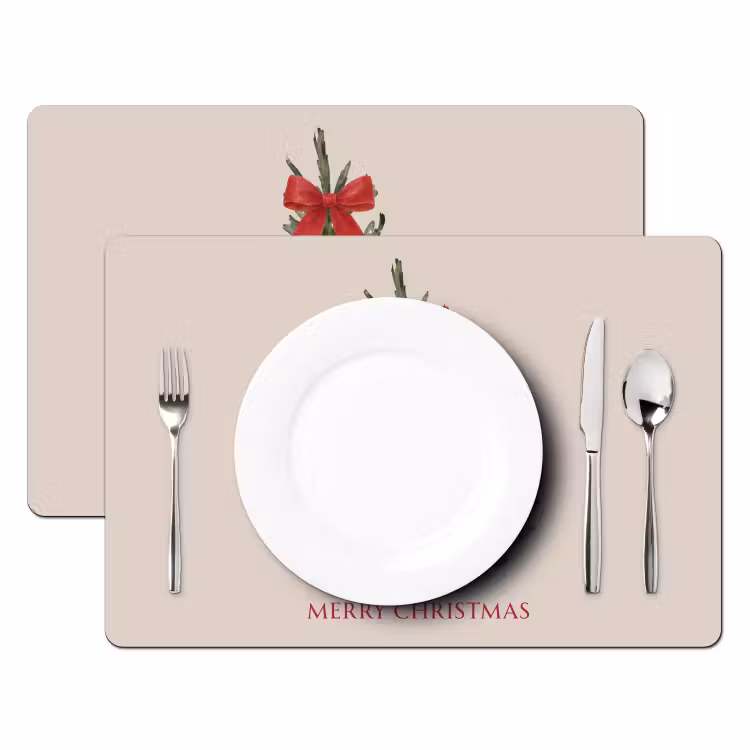 Tischset - 6 Stück - Text – Weihnachten – Weihnachtsbaum — 2