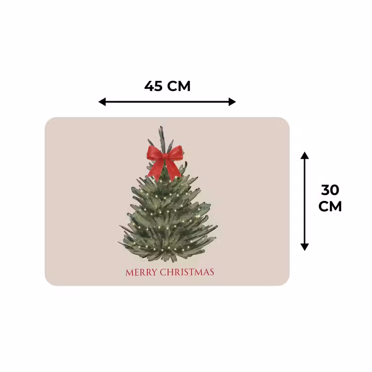 Tischset - 6 Stück - Text – Weihnachten – Weihnachtsbaum — 3