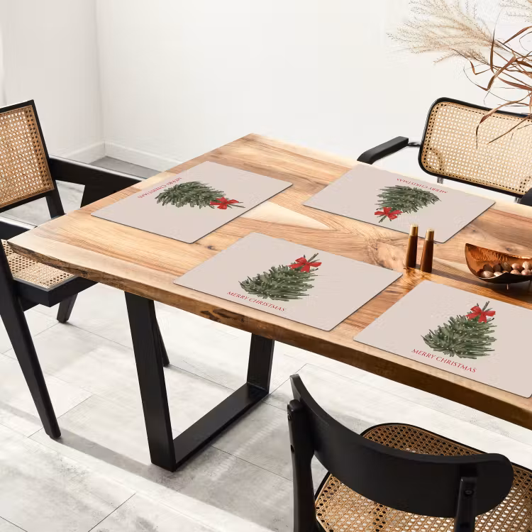 Tischset - 6 Stück - Text – Weihnachten – Weihnachtsbaum — 4