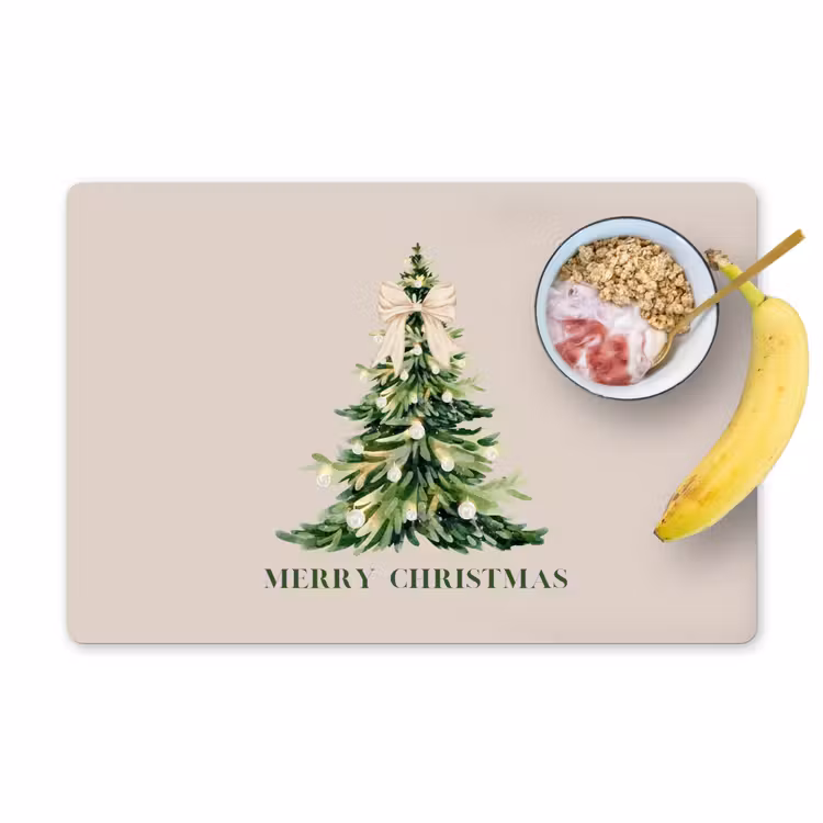 Tischset - 6 Stück - Weihnachten – Weihnachtsbaum – Text — 1