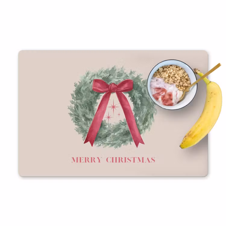 Tischset - 6 Stück - Winter – Weihnachten – Text — 1