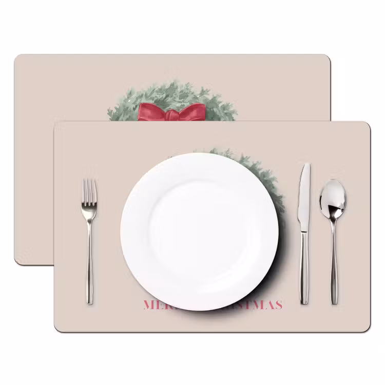 Tischset - 6 Stück - Winter – Weihnachten – Text — 2