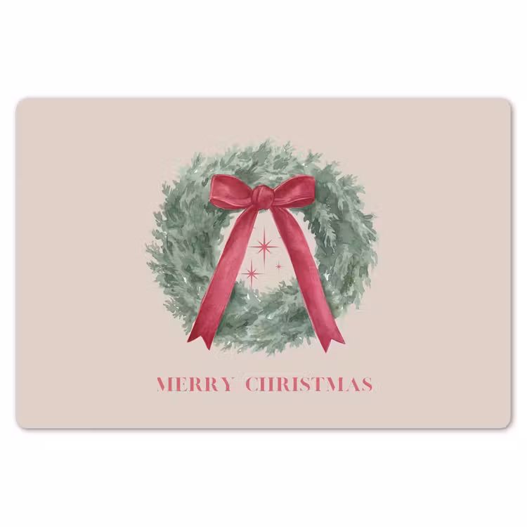 Tischset - 6 Stück - Winter – Weihnachten – Text — 6