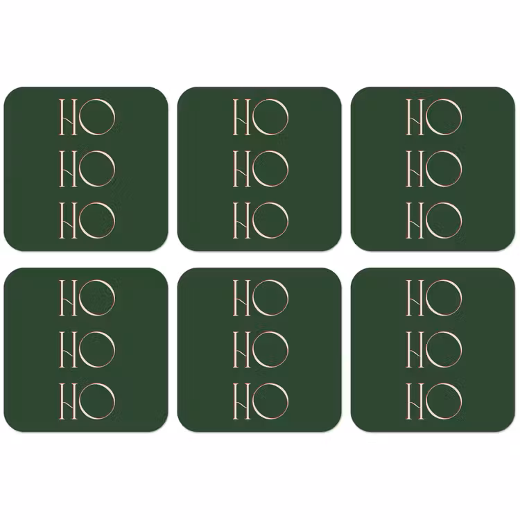 Untersetzer - Text – Weihnachten – Modern – Grün — 1