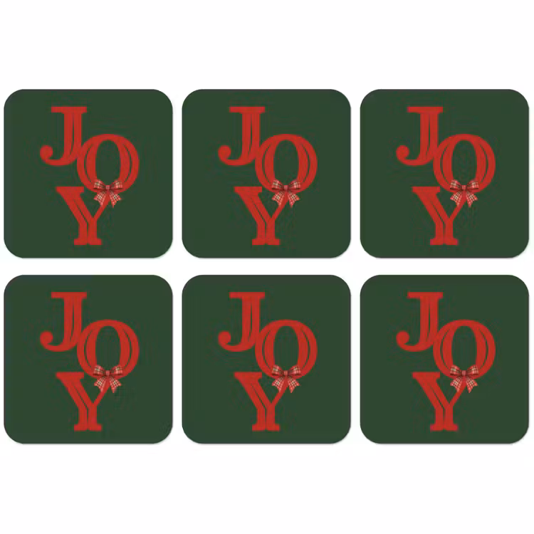 Untersetzer - Text – Weihnachten – Rot — 1