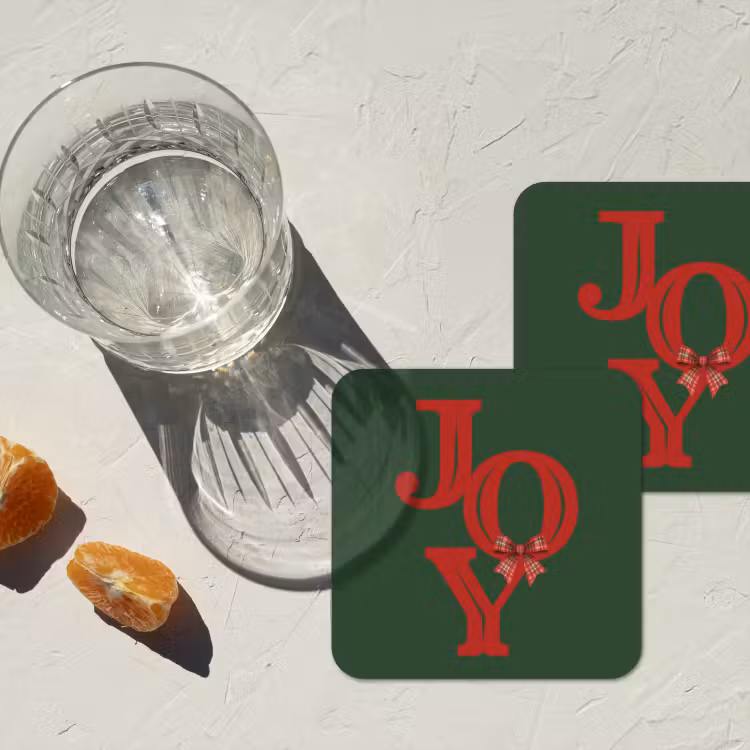 Untersetzer - Text – Weihnachten – Rot — 2